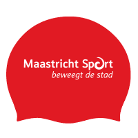 Swim cap personalized with Maastricht Sport logo