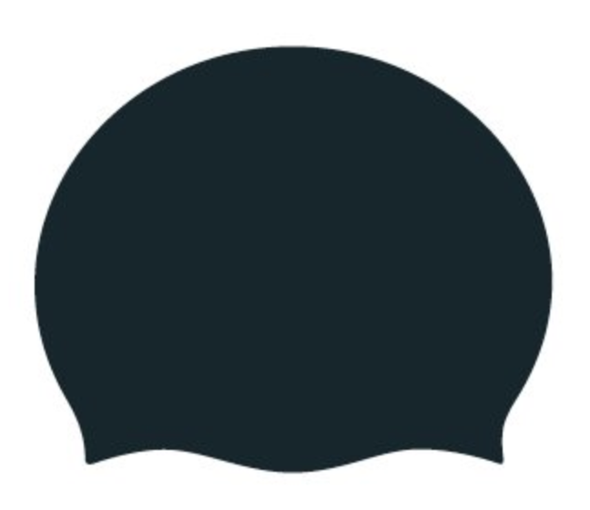 Silicone badmuts 25-pack junior zwart