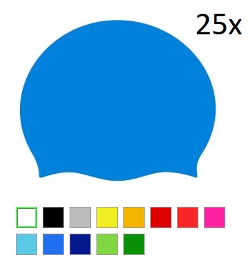 Silicon Swim Cap - 25-pack